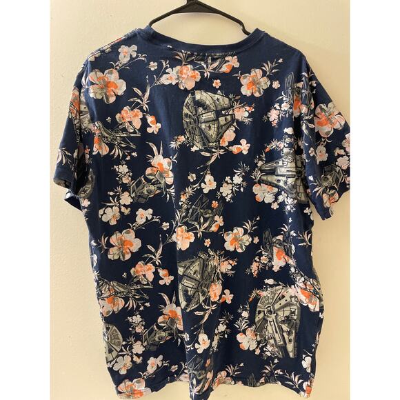 Star Wars Mad Engine Mens Size XL T Shirt‎ Floral Blue - Picture 2 of 7